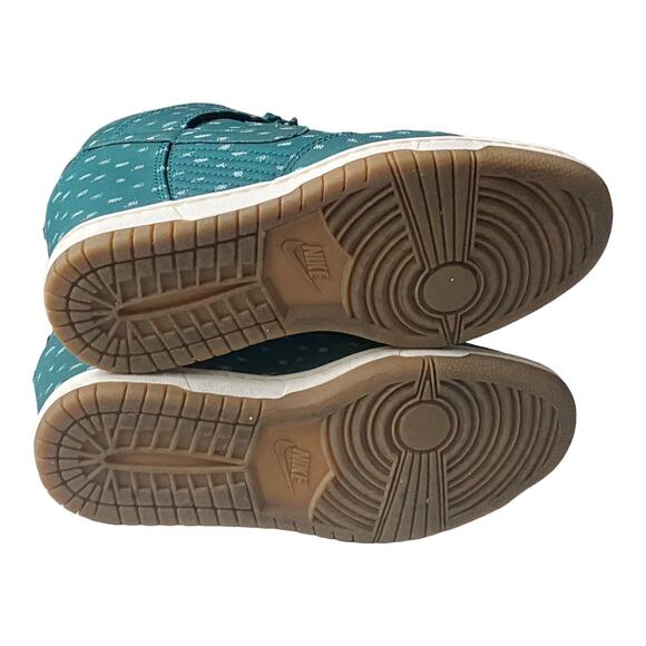Nike Dunk Sky Hi Teal Hidden Wedge Dot Print High Top Women's 6.5 - Picture 13 of 16